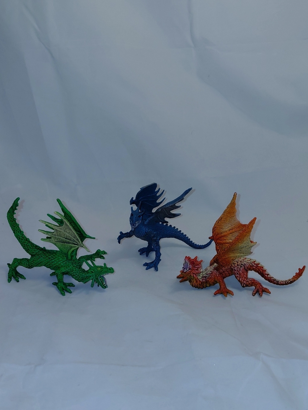 Toysmith Magic Dragon Figures Bundle Of 3